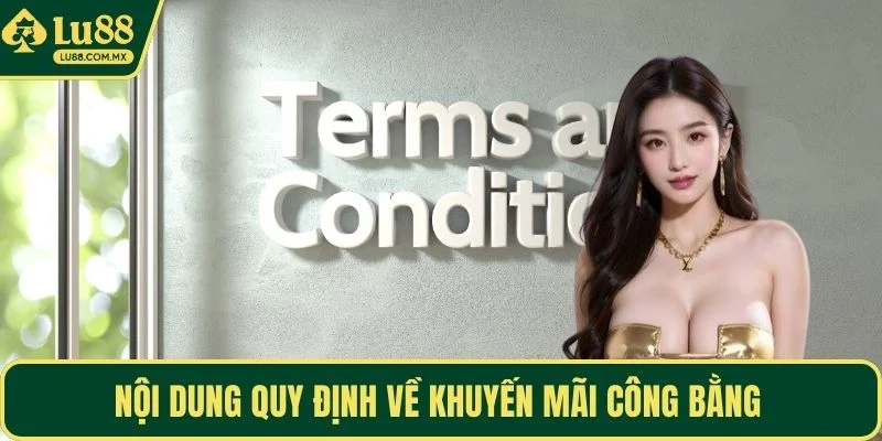 Nội dung quy định về khuyến mãi công bằng 